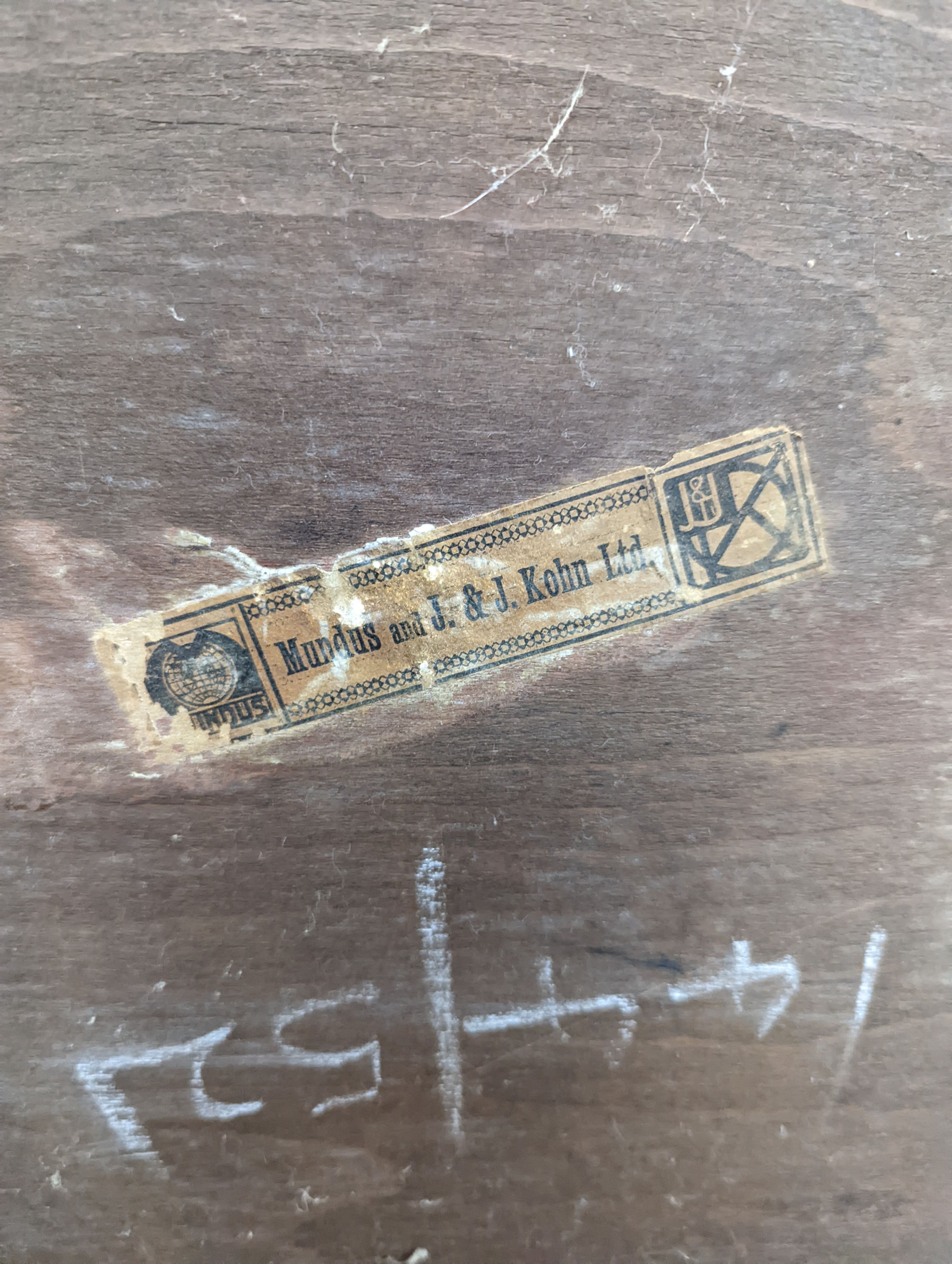 Attributed to Josef Hoffman, a Mundus and J & J Kohn Ltd bentwood hallstand, bears original paper label, height 183cm